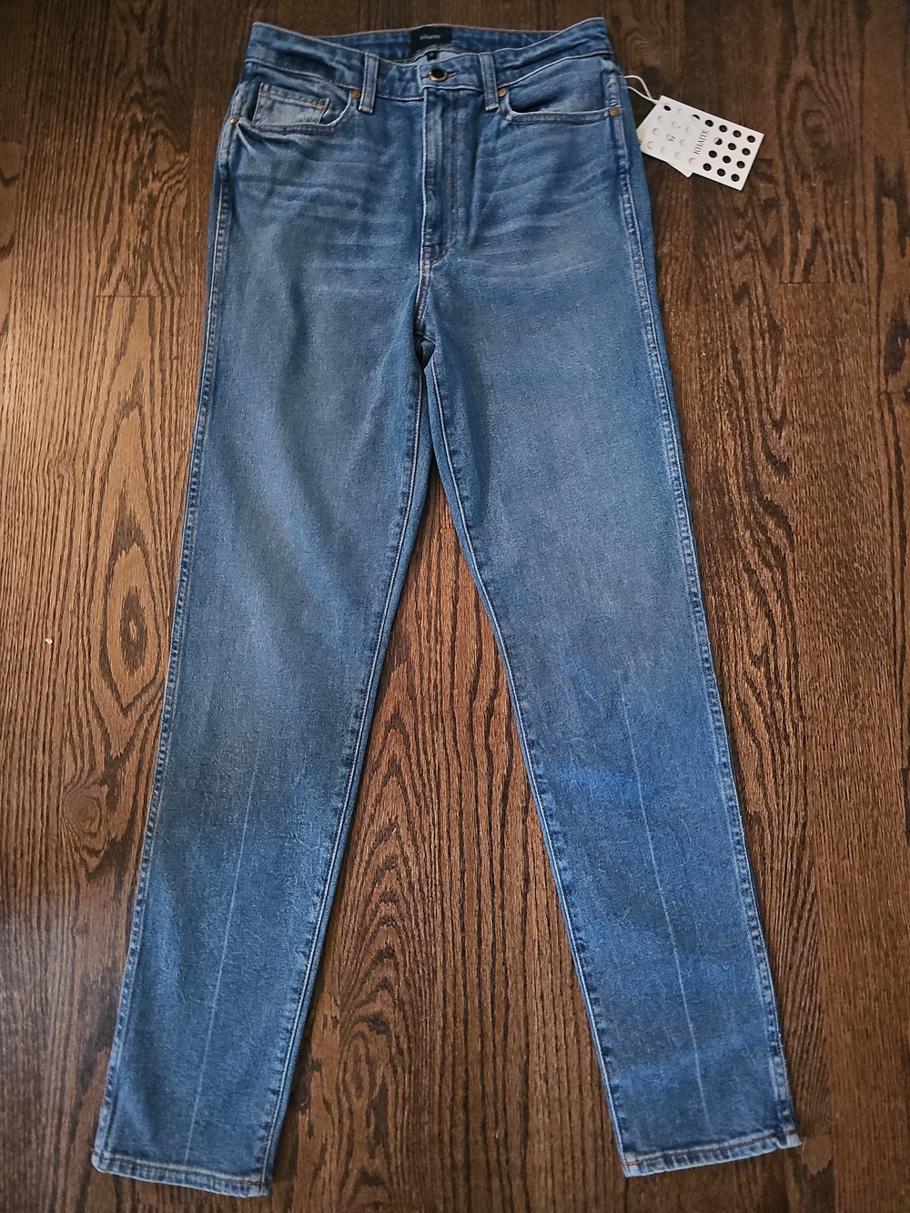 Khaite Vanessa High Rise Slim Straight Leg Jeans Sz 29, NWT!